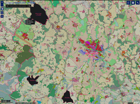 Urban planning / Land-use plan (for example for Havlíčkův Brod) preview